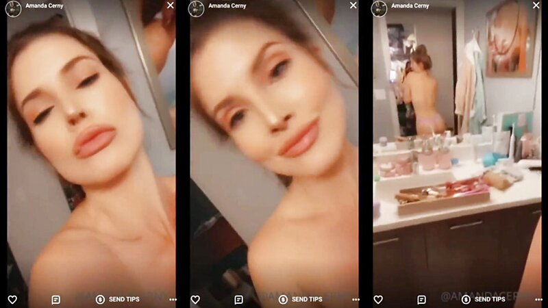 Amanda Cerny Naked and Nude Live Show