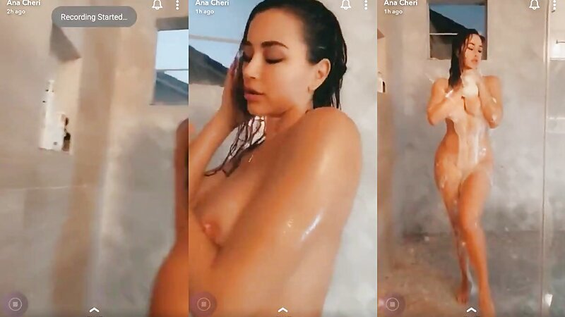 Ana Cheri Nude Shower Teasing