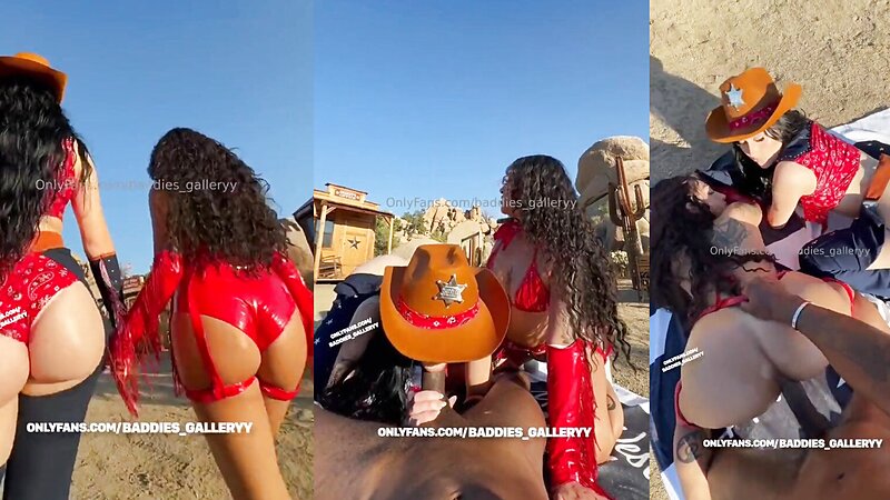 Auhneesh Nicole Sexy Cowgirl Riding BBC