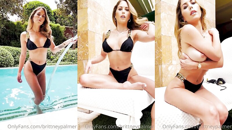 Brittney Palmer Nude Pool Teasing