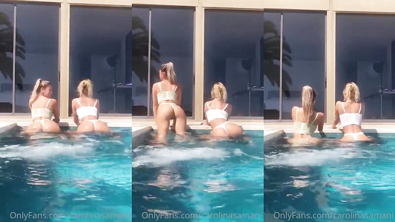 Carolina Samani Nude Twerking in Pool