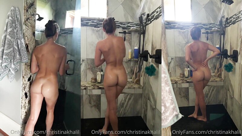 Christina Khalil Nude Shower Fun