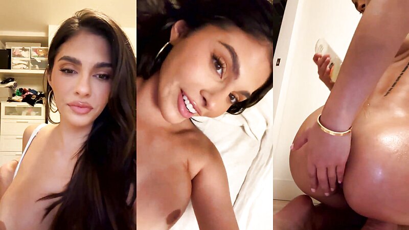 Amanda Trivizas Nude and Oiled
