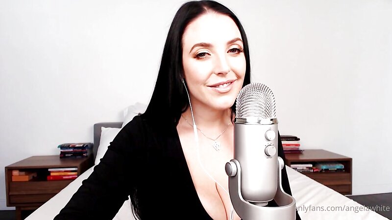 Angela White ASMR JOI Dildo Blowjob