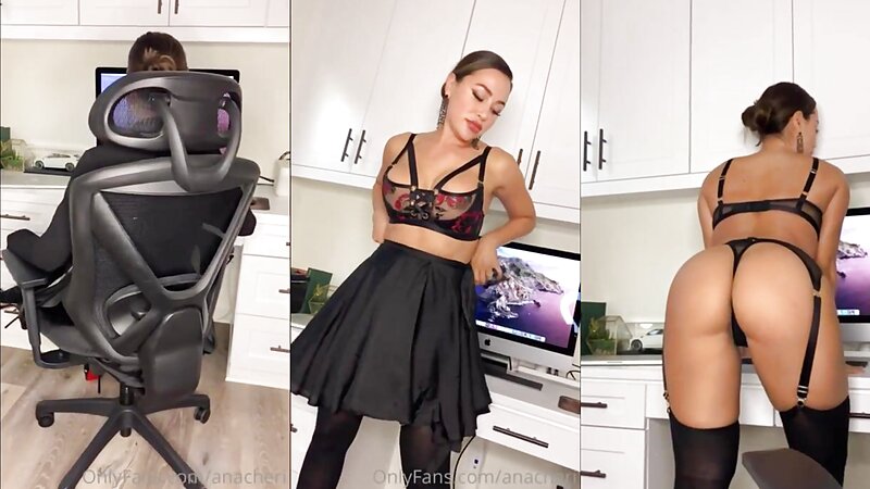 Ana Cheri Sexy Secretary Teasing