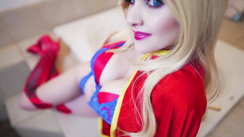 Angie Griffin Sexy Supergirl Lingerie