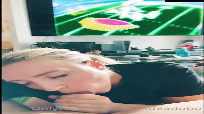 BlondeAdobo Naked Riding a Dildo