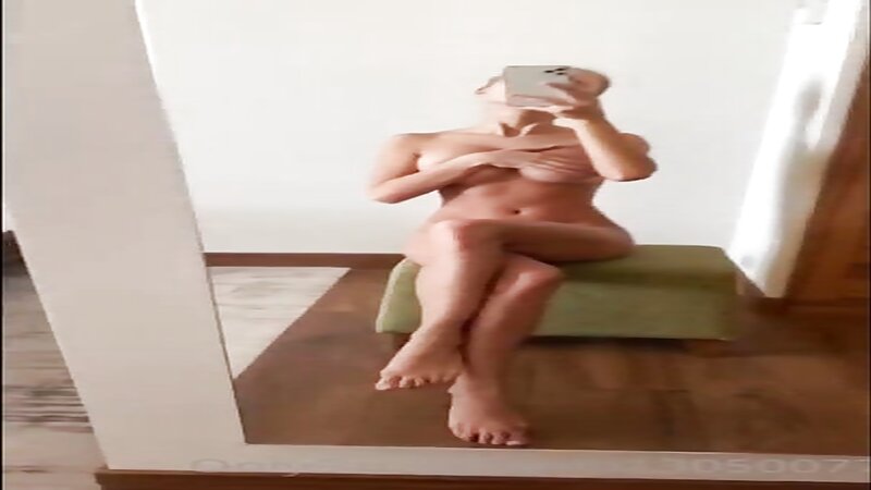 Catherine Kn Teasing in Front of a Mirror