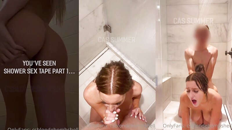 Csblondebombshell Naked Shower Sex Tape