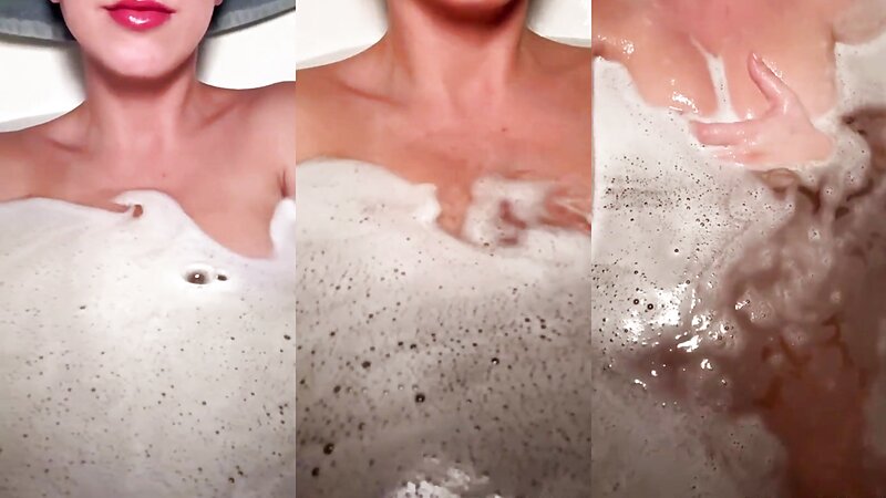 Christina Khalil Nude Boobs Bathtub Fun