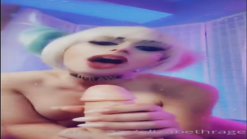Elizabeth Rage Horny Harley Quinn Dildo Blowjob