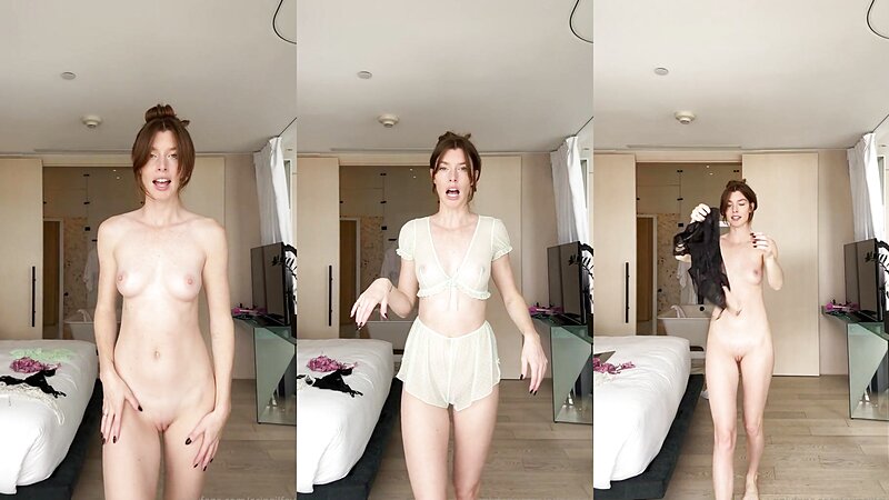 Erin Gilfoy Naked Lingerie Try-On