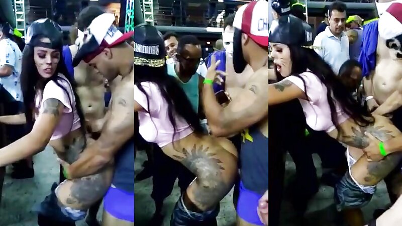 Hot Girl Fucking at a Carnival Party