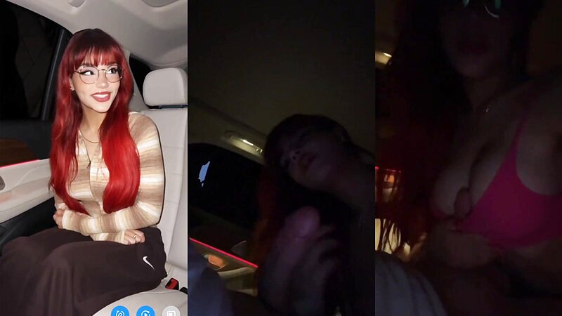 Hannah Jo Car Horny Blowjob and Cum On Tits