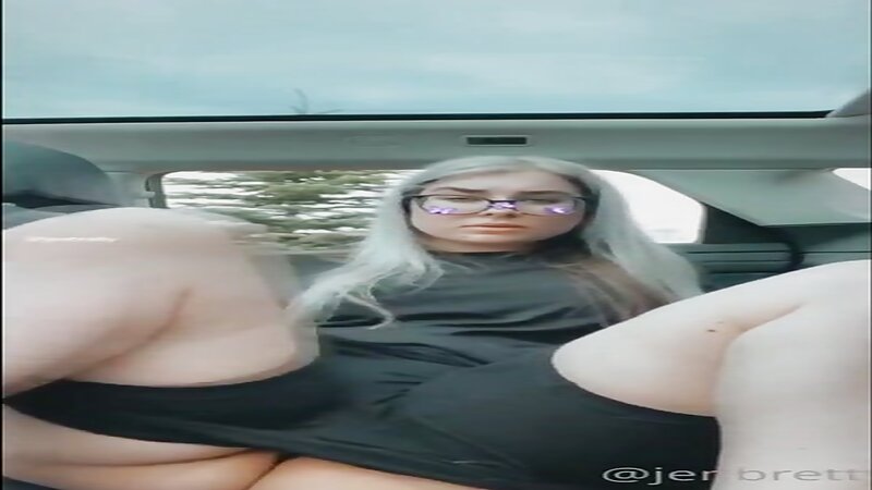 Jen Brett Naked Masturbating in Car