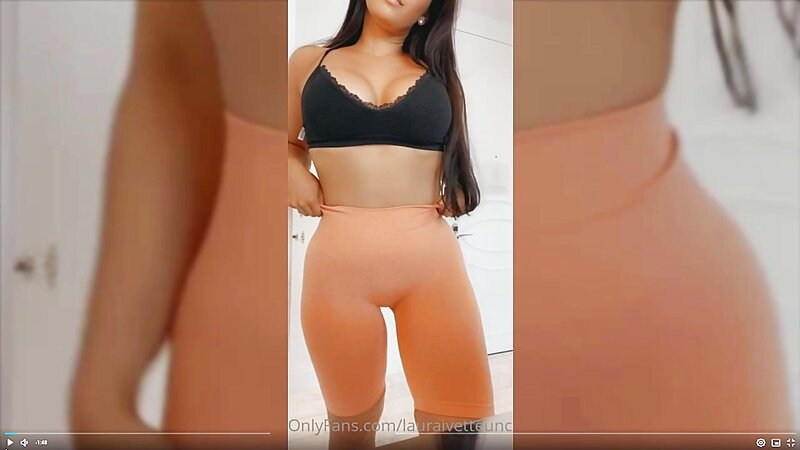 Laura Ivette Big Bubble Butt Teasing Show