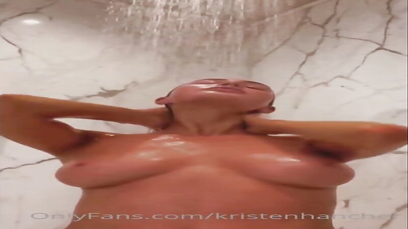 Kristen Hancher Nude Showering and Pussy Play