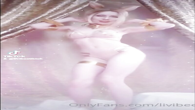 Livibee Sexy Ahri Cosplay in Lingerie