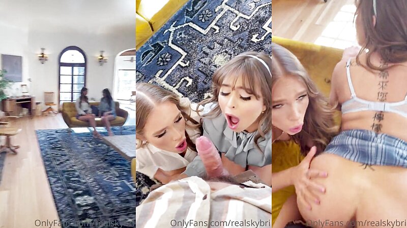 Sky Bri And Riley Reid Hot Threesome Sex Tape