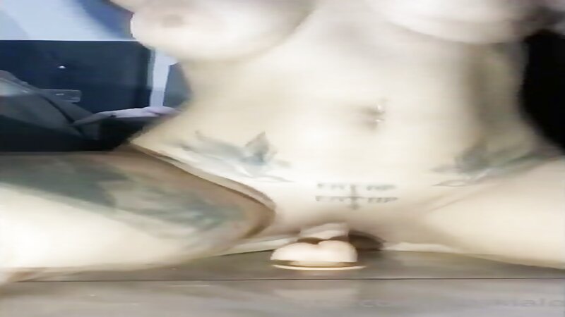 Ruukia Naked Riding a Dildo