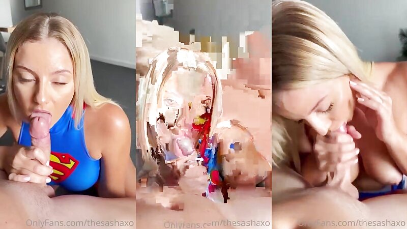 Sharnaxo Supergirl Blowjob and TittyFuck