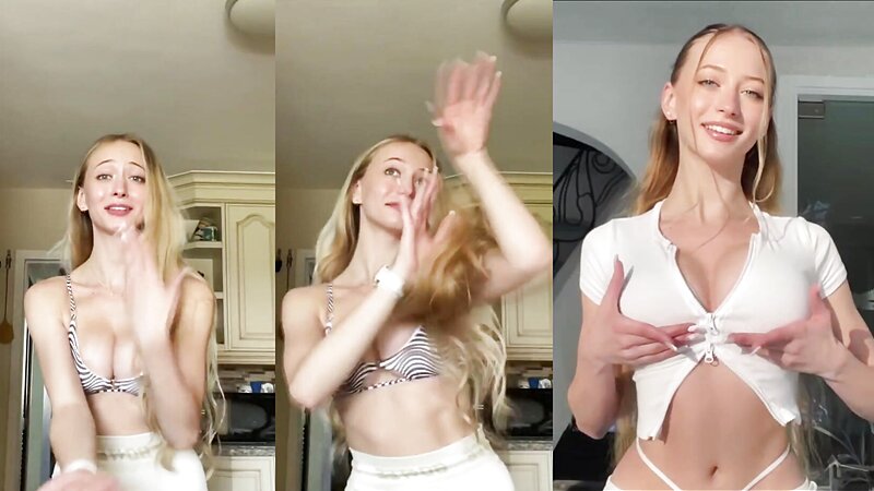 Sophia Diamond Sexy Teen in Lingerie Dancing