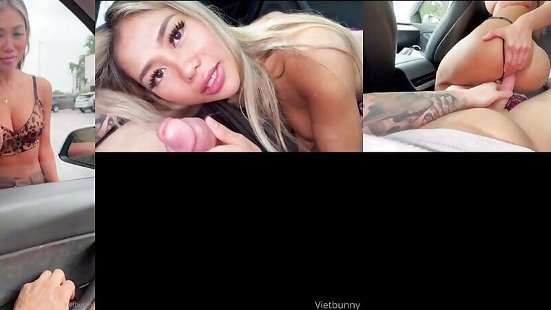 Vietbunny Private Car Creampie Sex scene