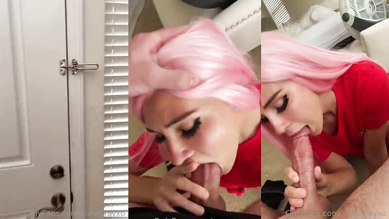 Sunny Ray Sloppy Blowjob and Cum in Mouth