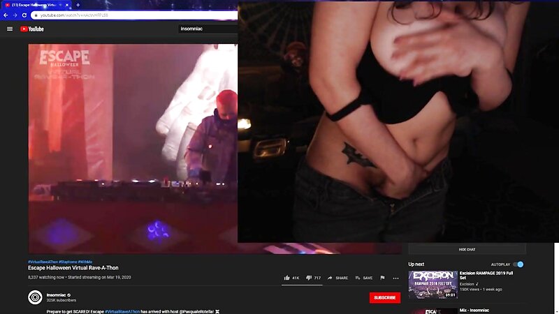 Streamer Naked Masturbating on Stream
