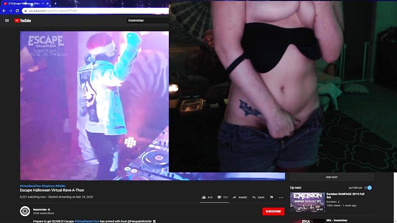 Streamer Naked Masturbating on Stream