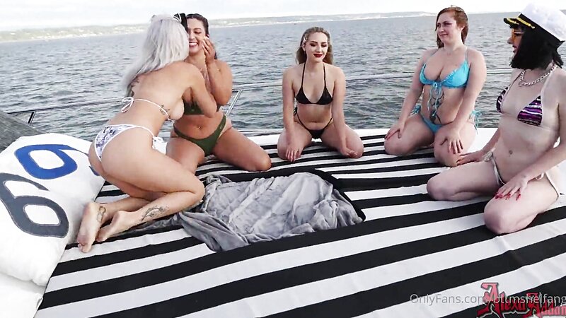 Tati Evans Nude Lesbian Boat Orgy