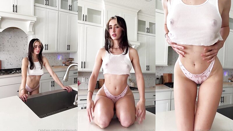 Natalie Roush Wet T-Shirt Teasing and Stripping