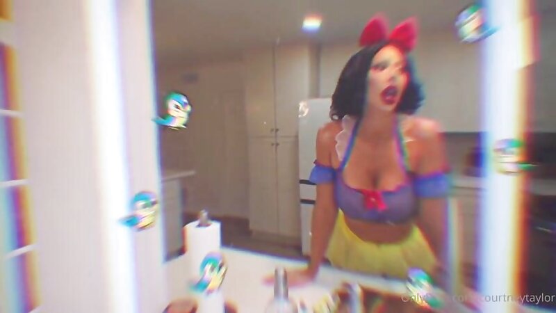 Courtney T Hot Snow White Stripteasing and Teasing