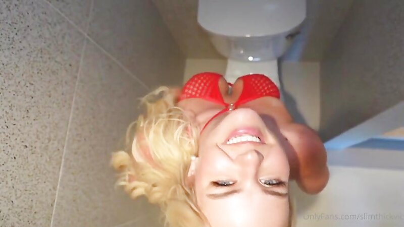 Slimthick Vic Naked Bathing and Stripteasing
