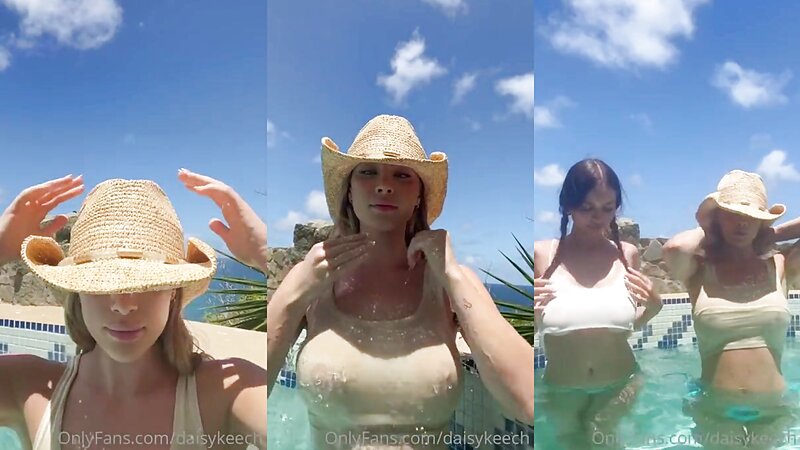 Daisy Keech Teasing in a Pool