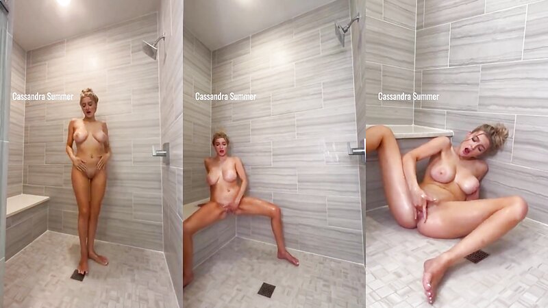 Csblondebombshell Shower Masturbation