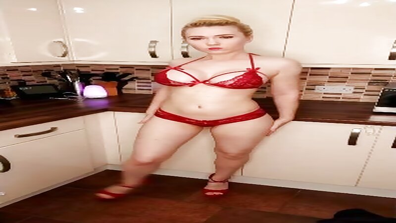 Gross Gore Naked in Red Lingerie