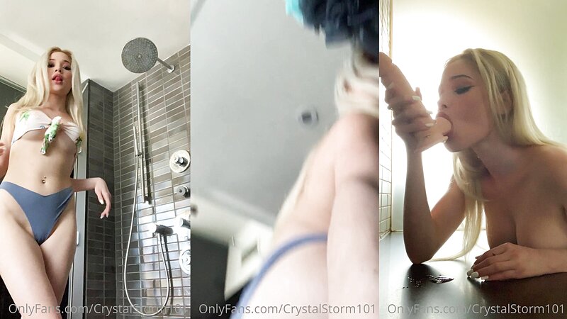 Crystal Storm Big Tits Deep Throat Blowjob