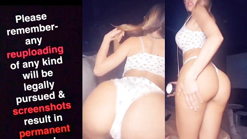 Lyna Perez Sexy Pajama Stripteasing Show