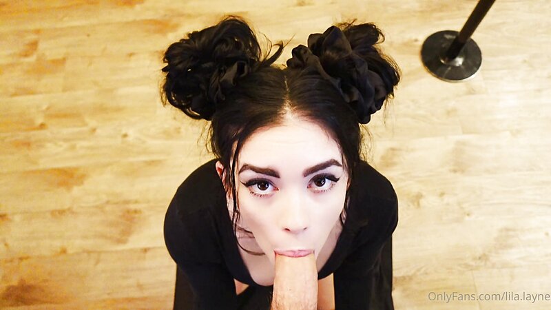 Lila Layne Giving a Yummy Blowjob and Cum in Mouth