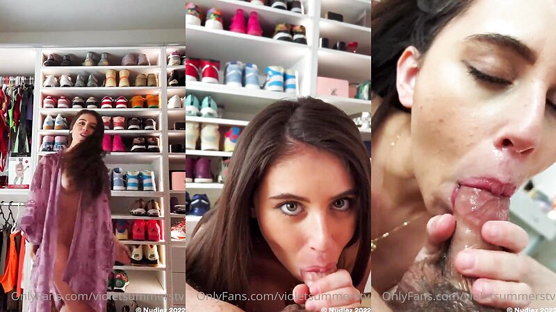 Violet Summers Sloppy Blowjob and Facial