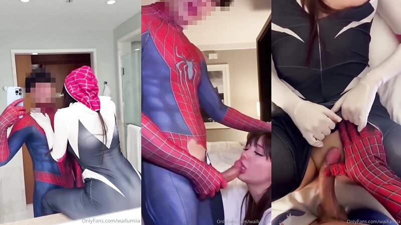 Waifumiia and Gwen Cosplay Sex scene
