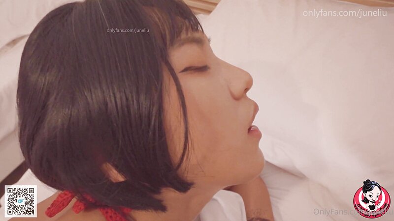Emiri Momota and June Liu Lesbian Roleplay Group Sex