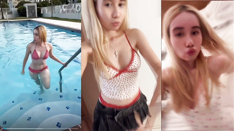 Lil Tay Poolside Bikini Dancing