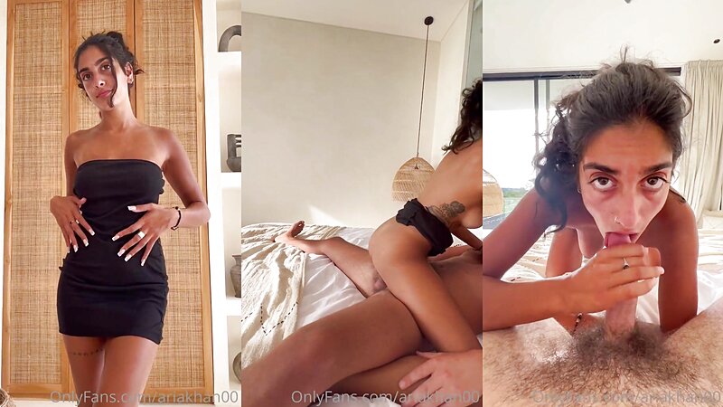 Aria Khan Sloppy Blowjob and Riding Sex