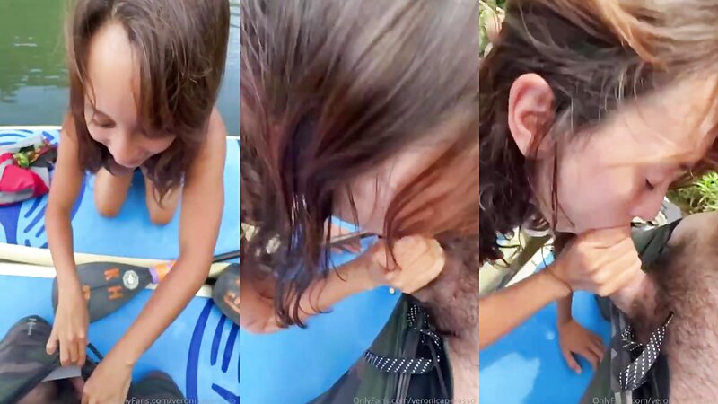 Veronica Perasso Outdoor Blowjob by the Lake