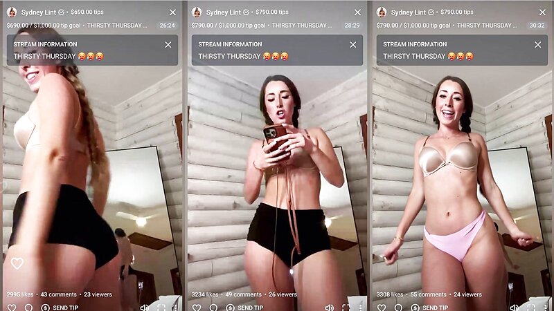 Sydney Lint Live Lingerie Tease Show