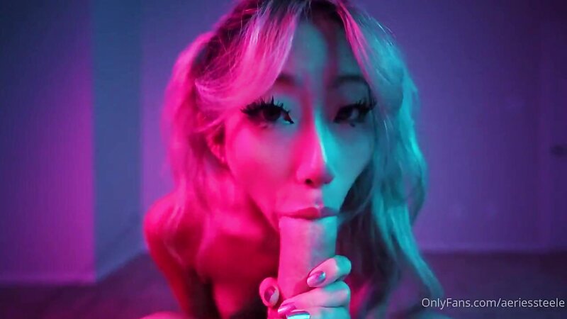 Aeries Steele Sloppy Blowjob and Cum in Mouth