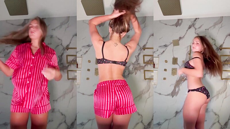 Piper Perri Dancing in Sexy Lingerie