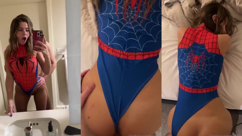 Madiiitay Spidey Girl Records Herself Hard Fuck